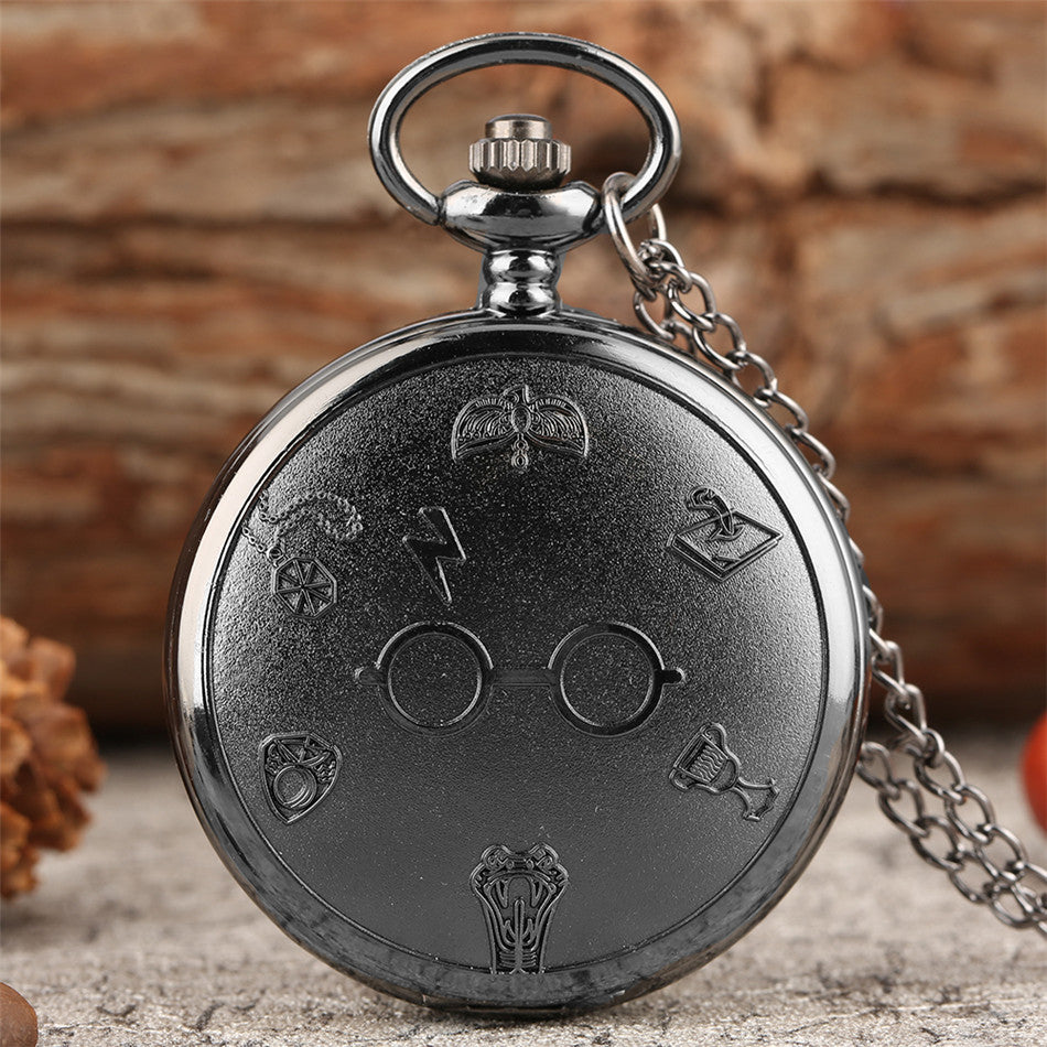 Special Lightning Glasses Quartz Large Pocket Watch
