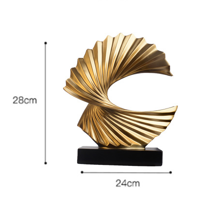 Abstract Bonanza TV Wine Cabinet Living Room Decoration Gold Office Ornaments