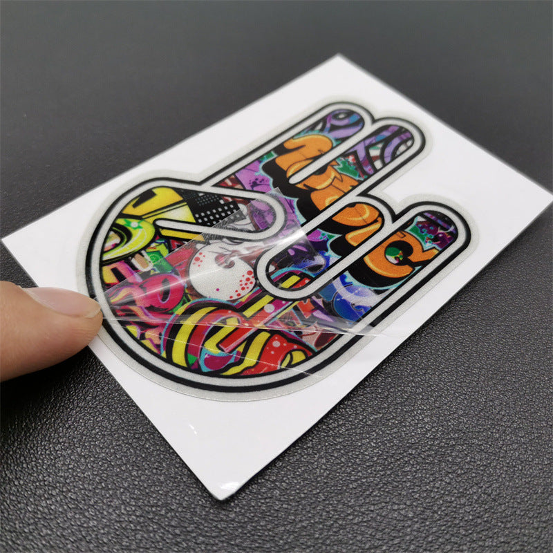 Car Windshield Graffiti Reflective Sticker
