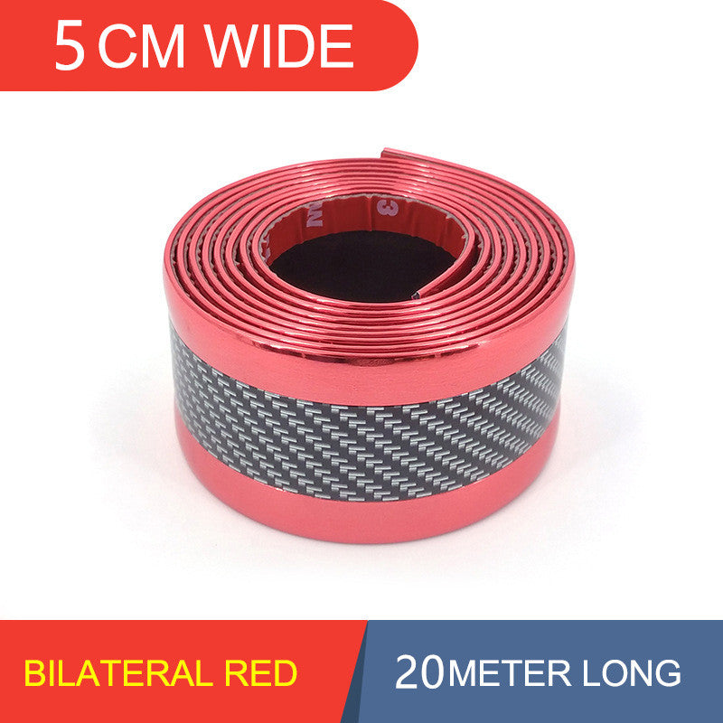 5D Carbon Fiber Car Bumper Protection Bar Threshold Sticker