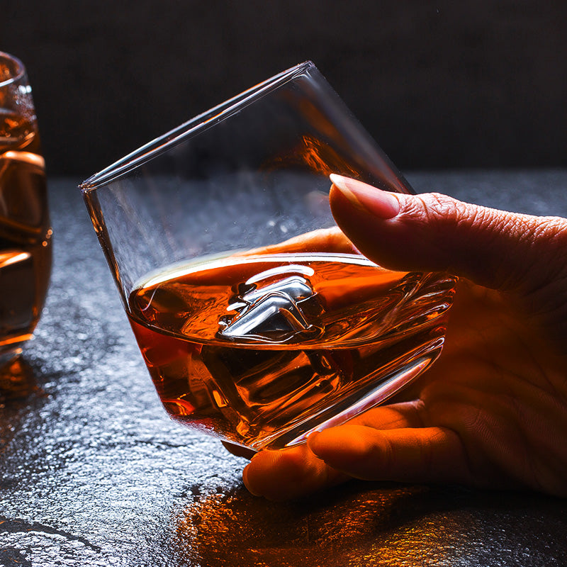 Glass whiskey glass