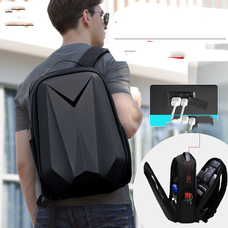 Casual Men&#39;s Backpack Large Capacity Hard Shell Business Travel
