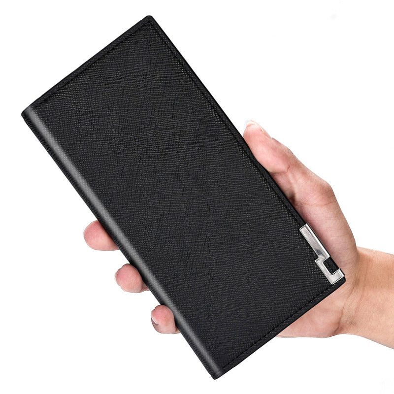 Men&#39;s Leather Long Card Case Wallet