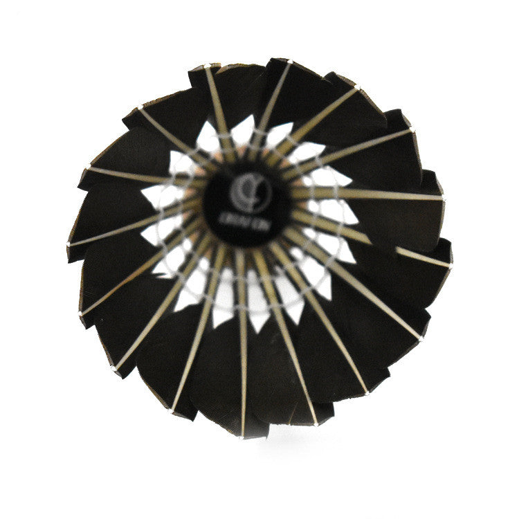 12 Sets Of Goose Feather Shuttlecock For Training Indoor And Outdoor Use Resistant King Black Badminton