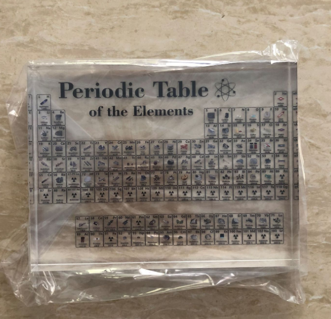 Acrylic Periodic Table Shows Children&#39;s Education