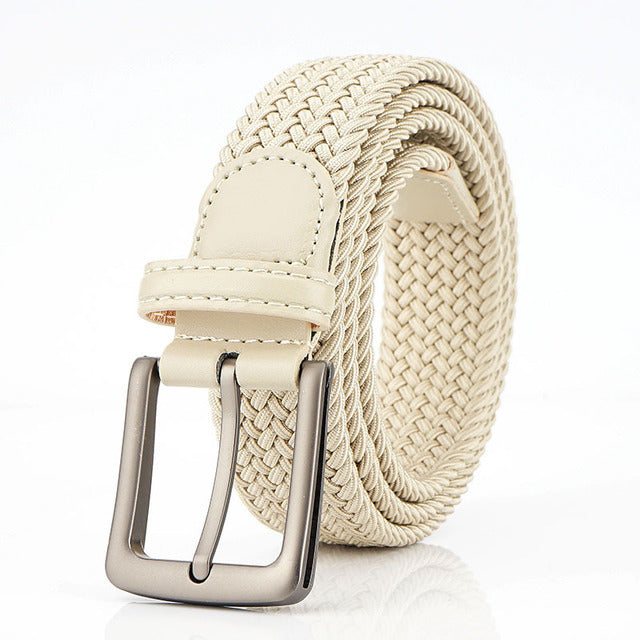 Woven stretch belt