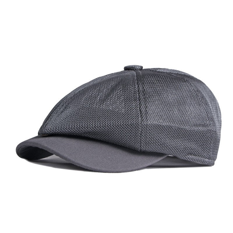 Hollow Mesh Octagonal Cap Men&#39;s Summer