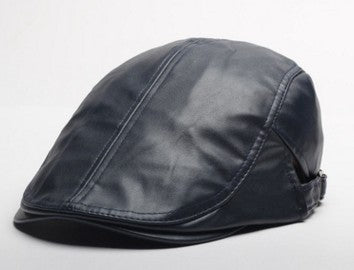 new duck tongue hat wholesale Korean tide duck tongue of men and women PU beret hat factory direct
