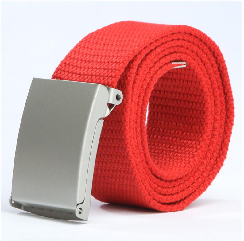 Candy color fashion new unisex pants with canvas belt men&#39;s belt