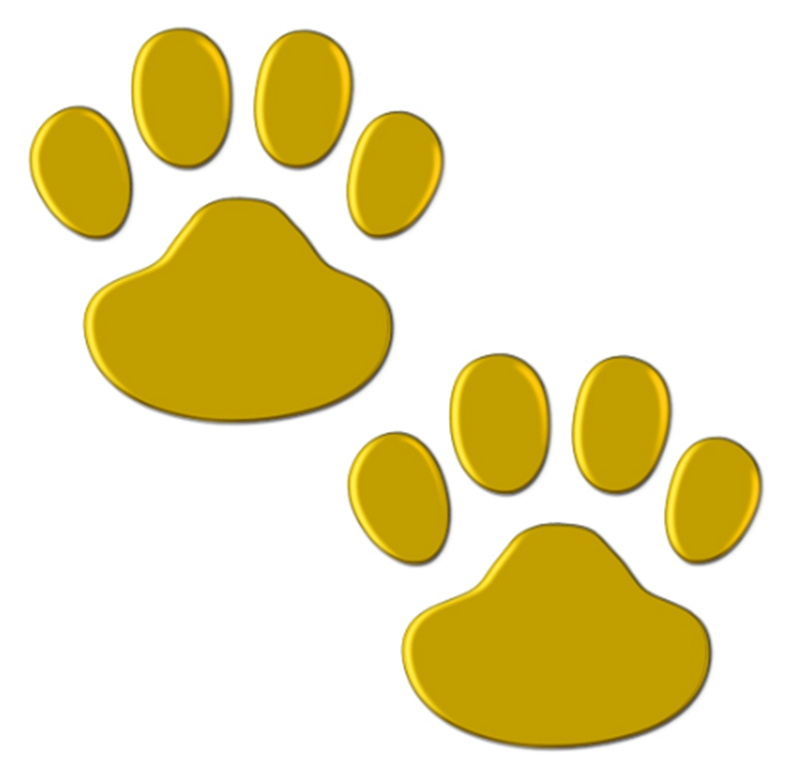 Puppy footprints, hood stickers