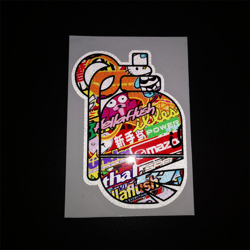 Car Windshield Graffiti Reflective Sticker