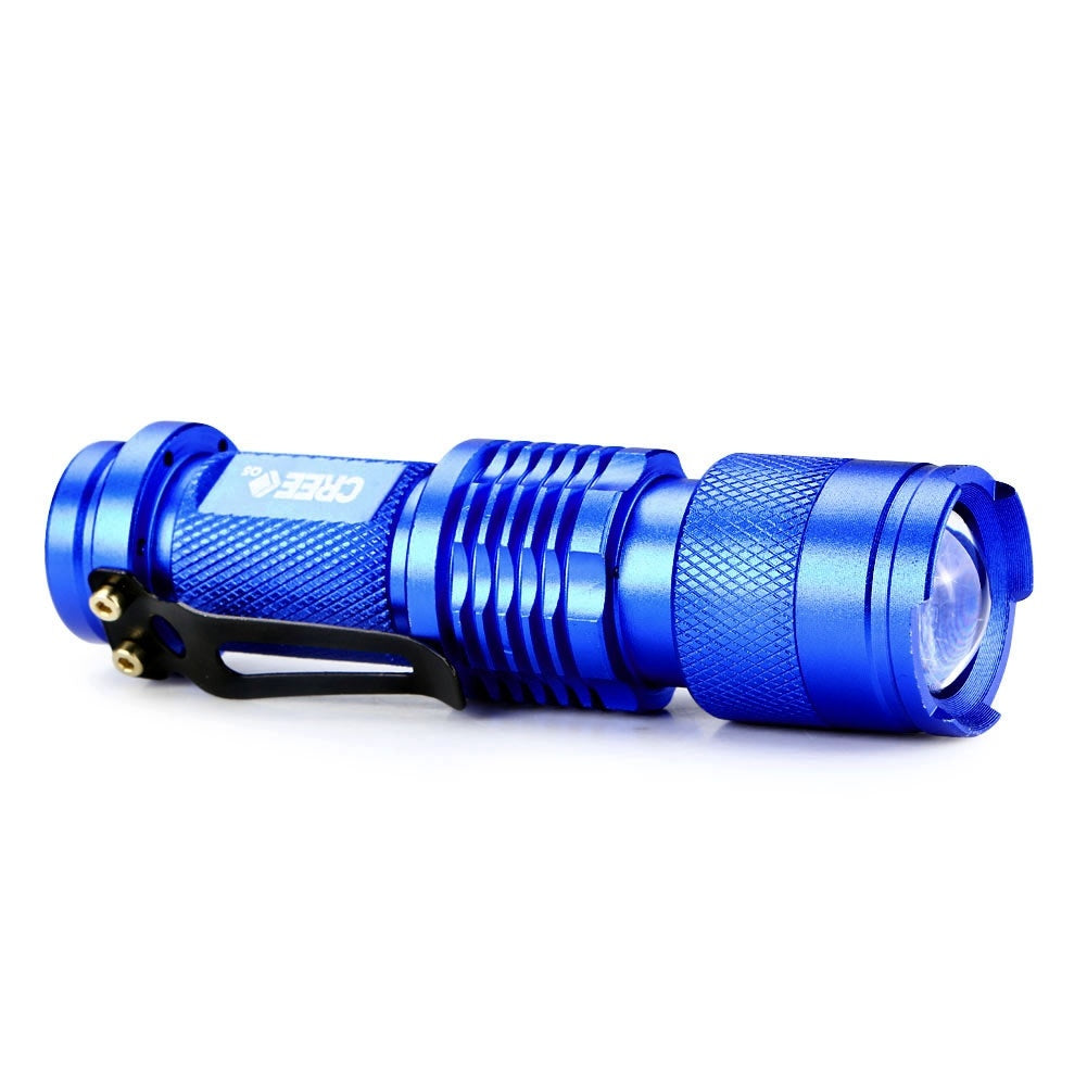 5 Colors Mini LED Flashlight Q5 2000lm Waterproof LED Laterna 1 Modes Zoomable PortableTorch Penlight AA 14500