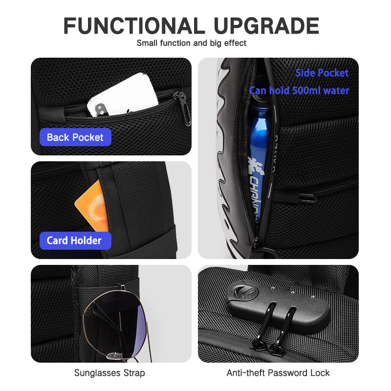 Men&#39;s USB multi-function shoulder bag
