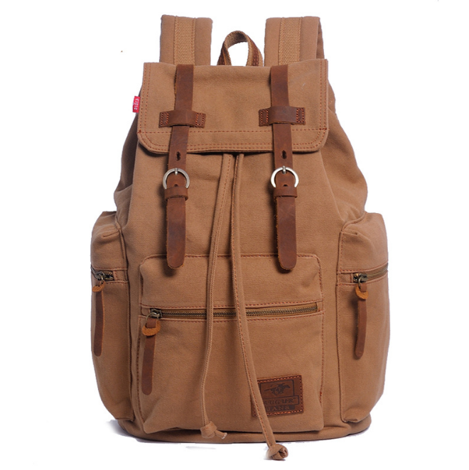 men&#39;s backpack vintage canvas backpack
