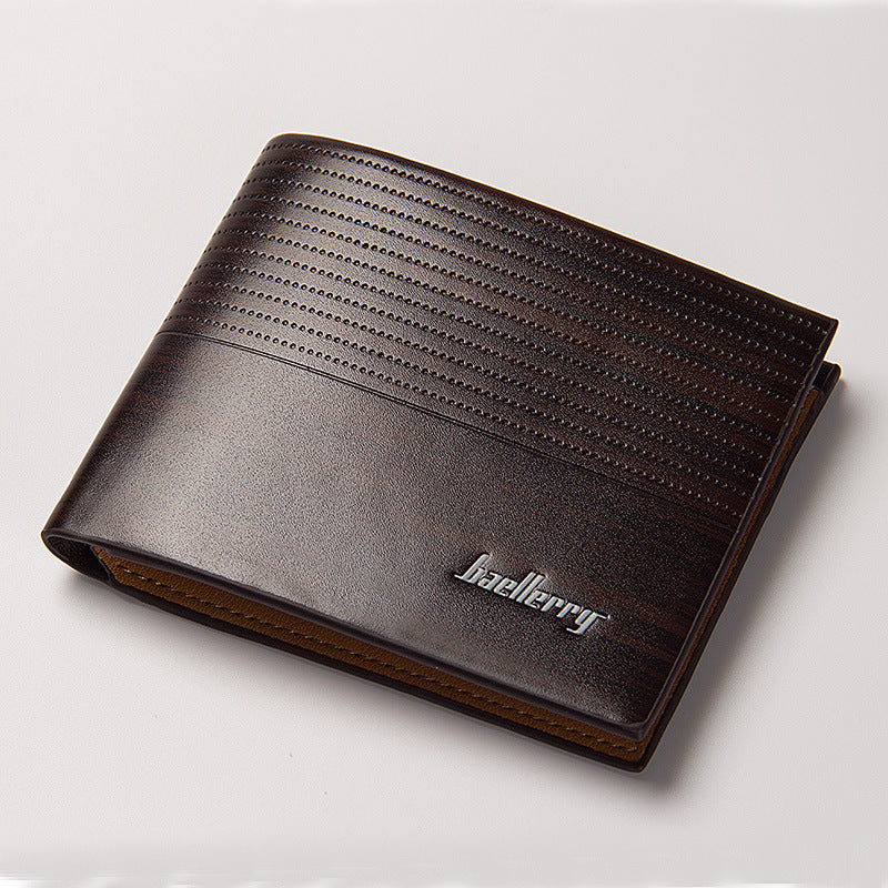 Casual men&#39;s wallet horizontal