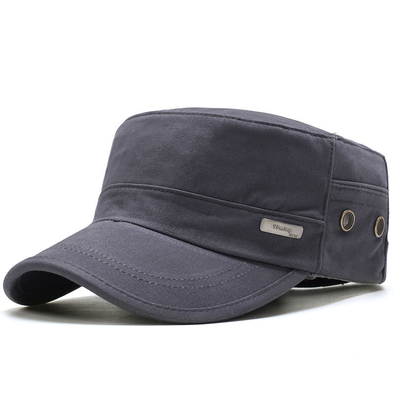 Men&#39;s Outdoor Casual Breathable Flat Top Hat