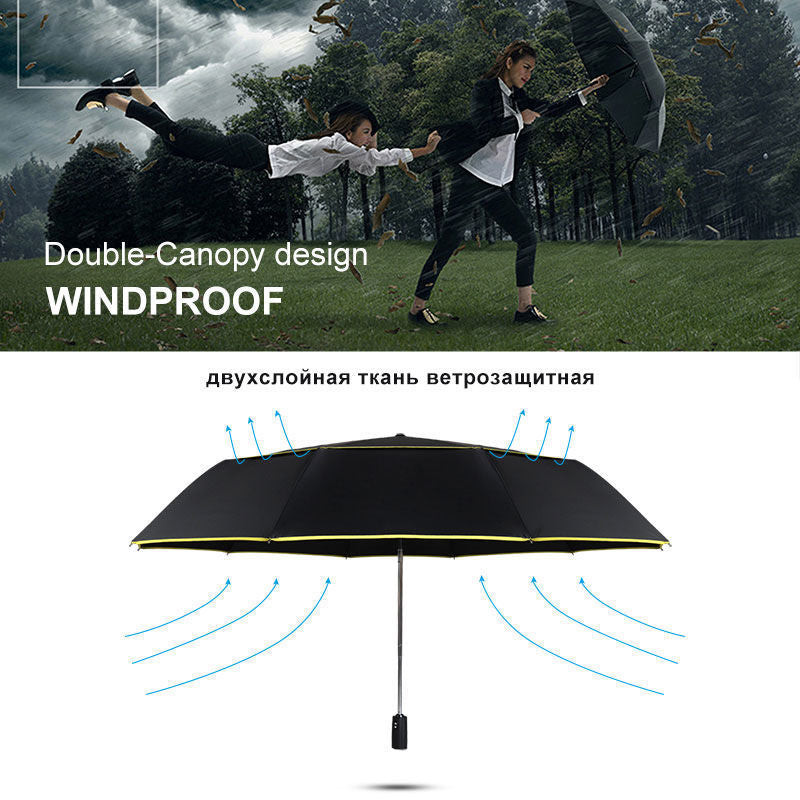 Fully automatic folding umbrella for men and women