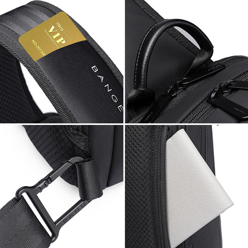 Casual Men&#39;s Usb Oxford Cloth Men&#39;s Chest Bag