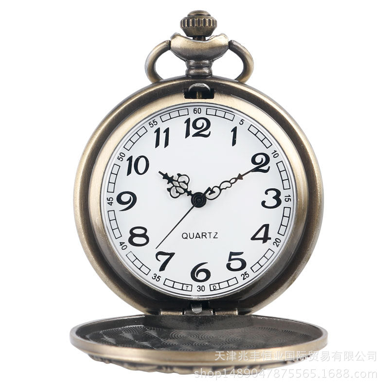 Quartz watch is a creative gift of three evil dragon pocket watch