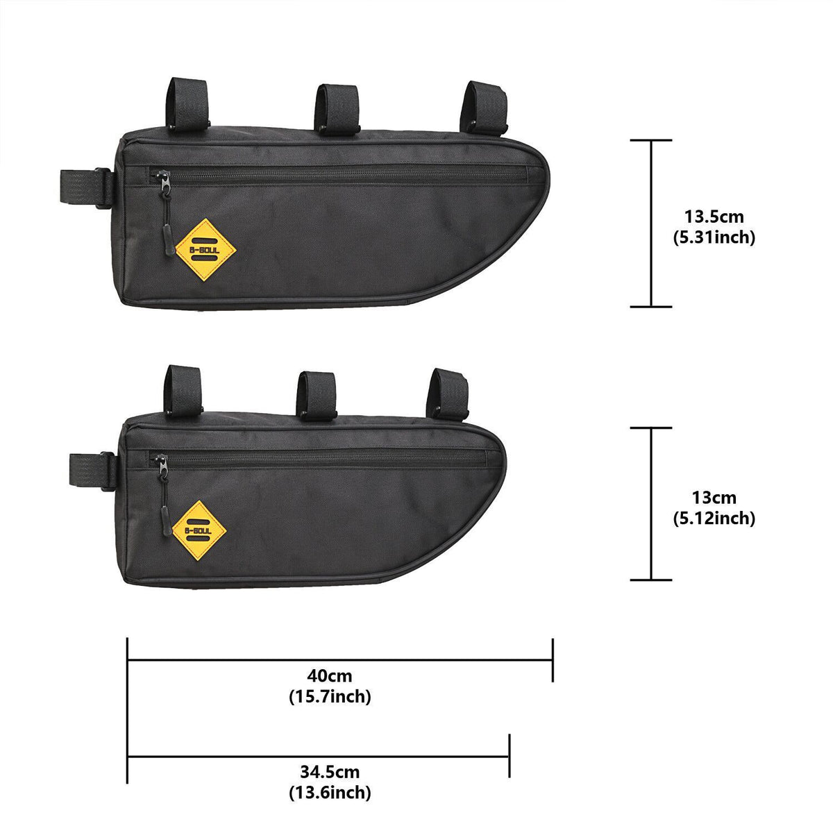 Bicycle large capacity triangle bag