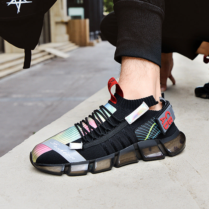 Versatile Flying Mesh Breathable Colorful Shoes