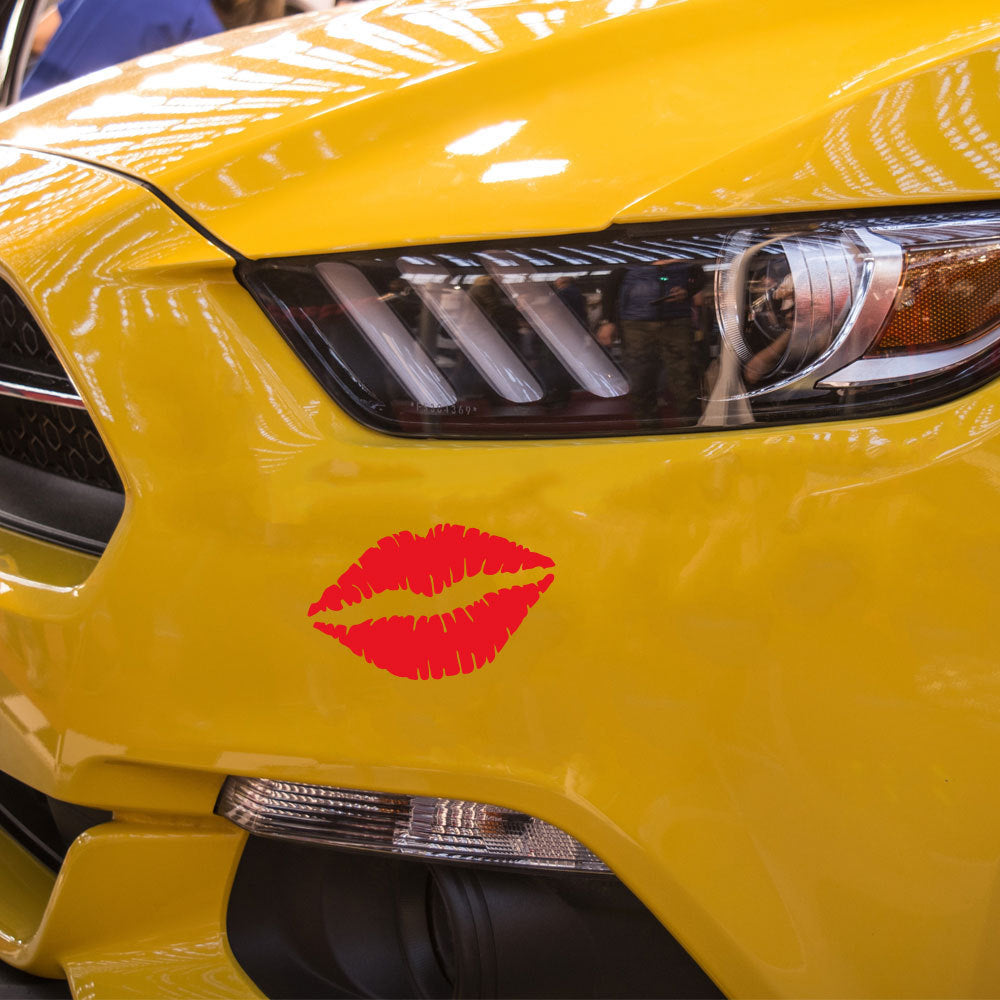 Bumper Stickers Fashion Sexy Red Lips Car Decoration Sticker Hood Scratch Occlusion Waterproof