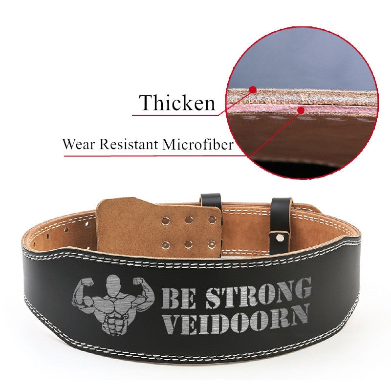 Cowhide fitness belt