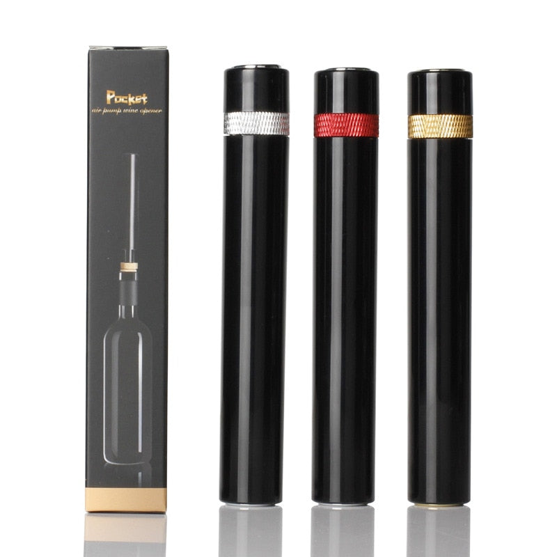 Small Size Wine Bottle Opener Air Pump Opening Tools Stainless Steel Pin Jar Cork Remover Corkscrew Bar Accessories
