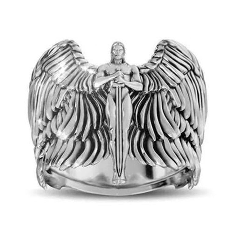 Men&#39;s Angel Vintage Ring