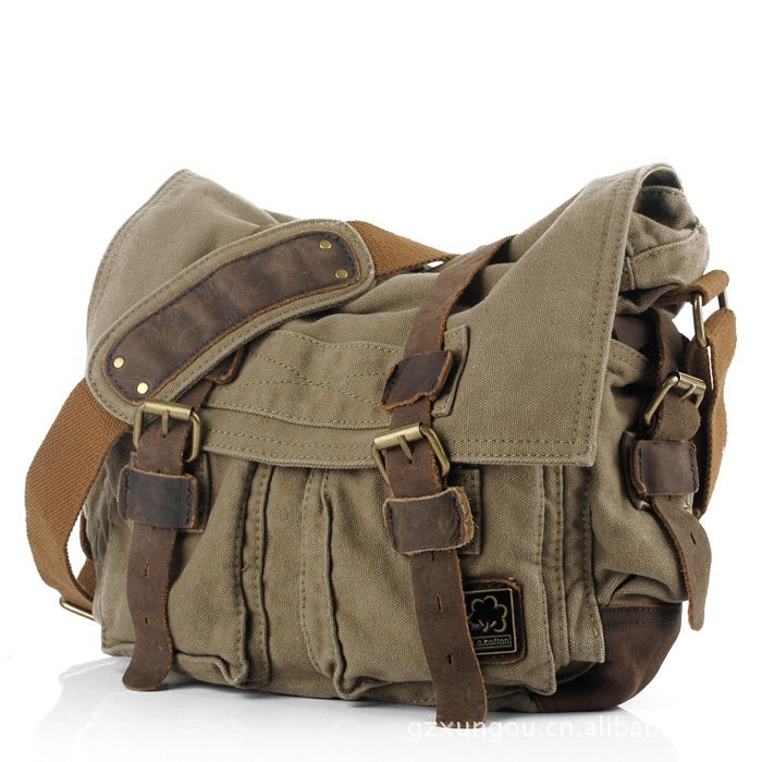 Men&#39;s canvas shoulder bag