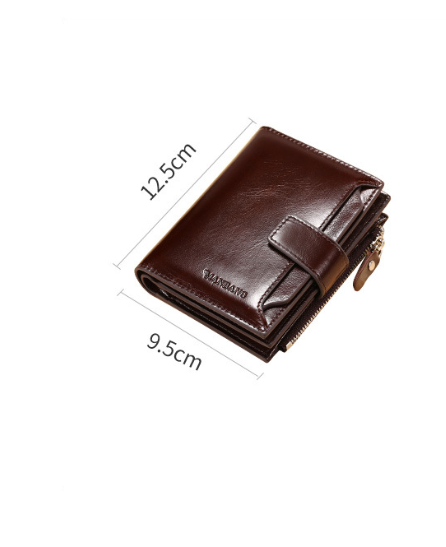 Men&#39;s leather wallet wallet card holder