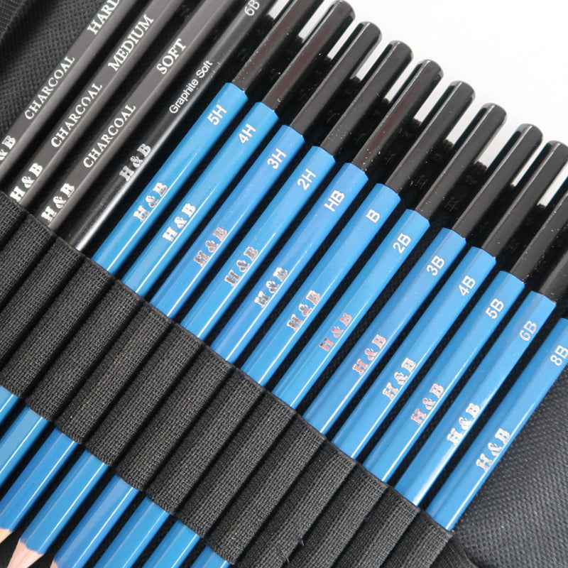 32pcs Professional Drawing Sketch Pencil Kit Sketch Graphite