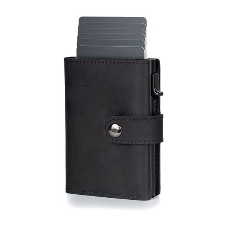 Automatic Bullet Card Aluminum Alloy Anti-magnetic Card Holder