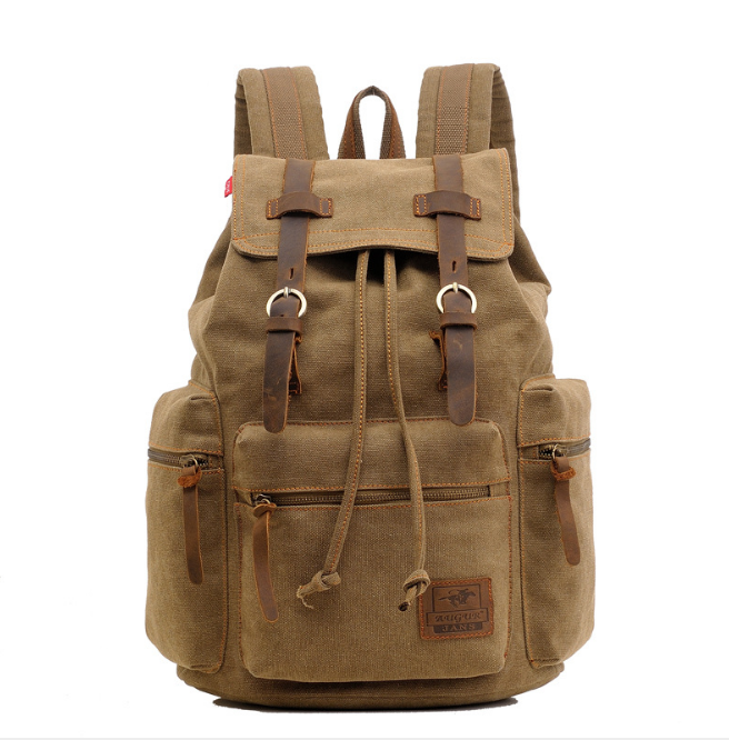 men&#39;s backpack vintage canvas backpack