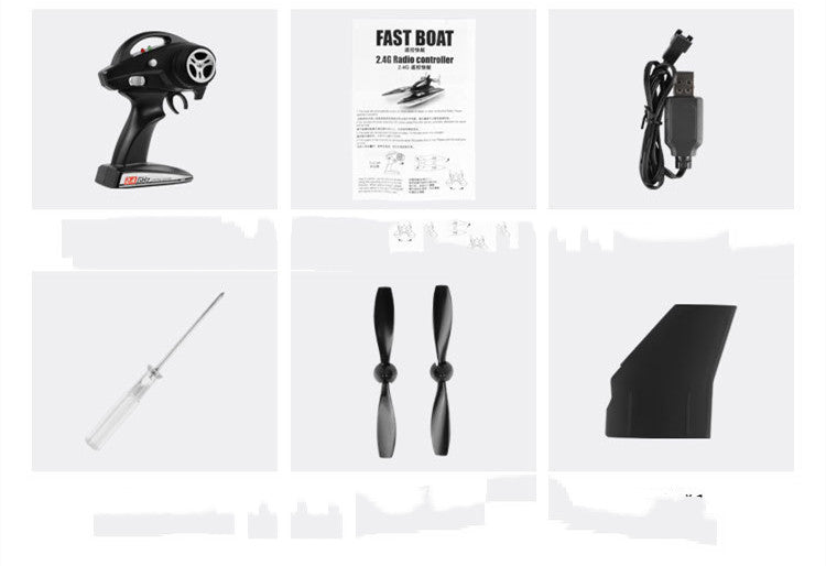 Remote Control High Speed 2.4G Electric Toy Boat Speed Boat Children&#39;s Toy