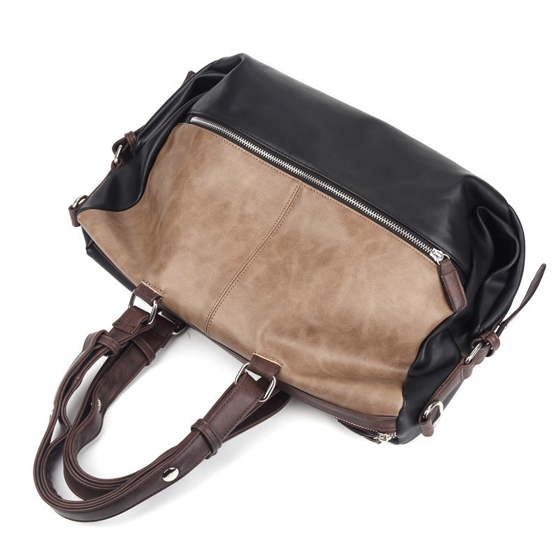 Men&#39;s large capacity Vintage handbag