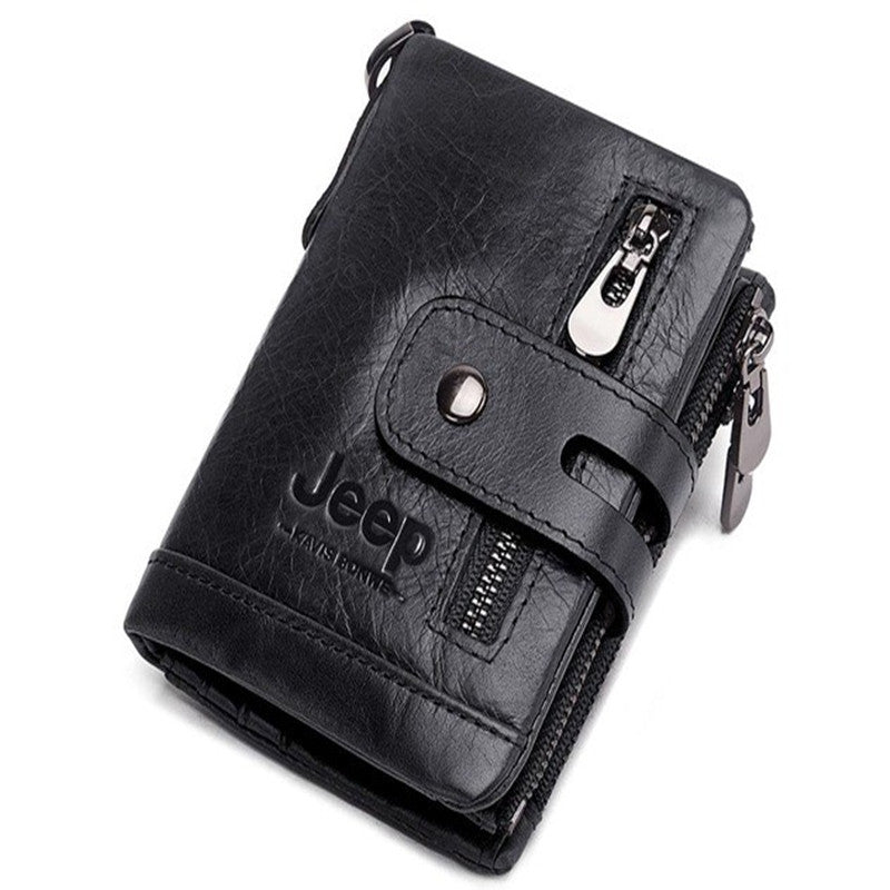 Leather men&#39;s wallet coin purse