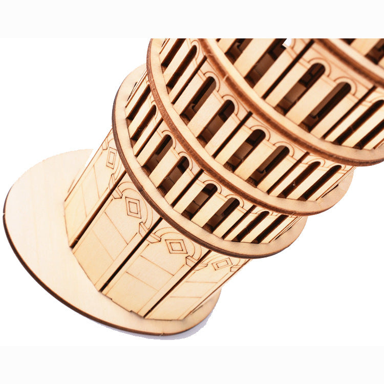 Three-dimensional puzzle of Leaning Tower of Pisa