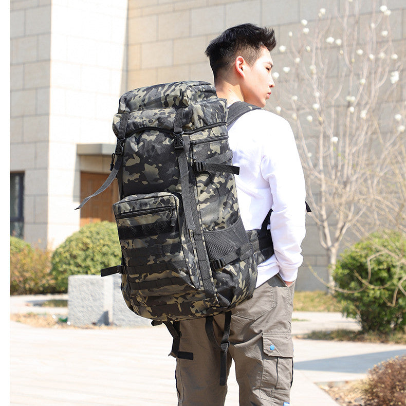 Men&#39;s Large Capacity 70L Oxford Cloth Luggage Shiralee Outdoor Travel Backpack