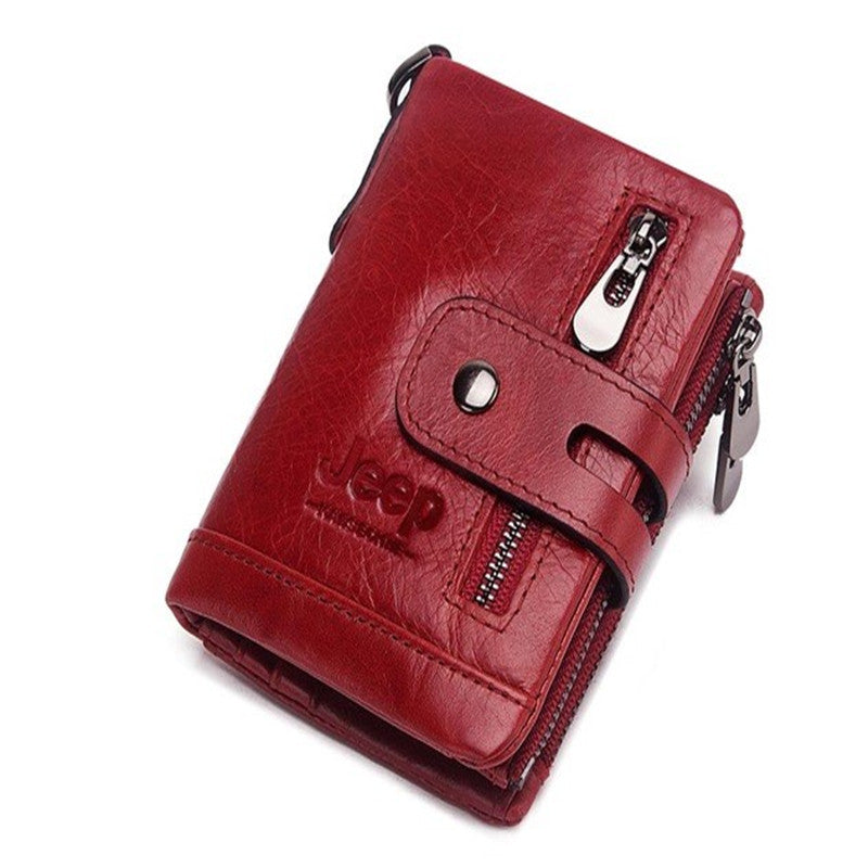 Leather men&#39;s wallet coin purse