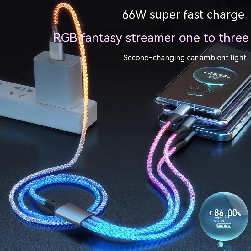 6A Colorful Illuminating Data Cable
