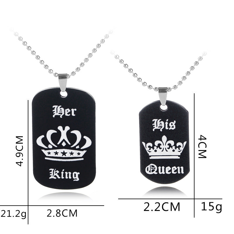 Her King &amp; His Queen Necklace