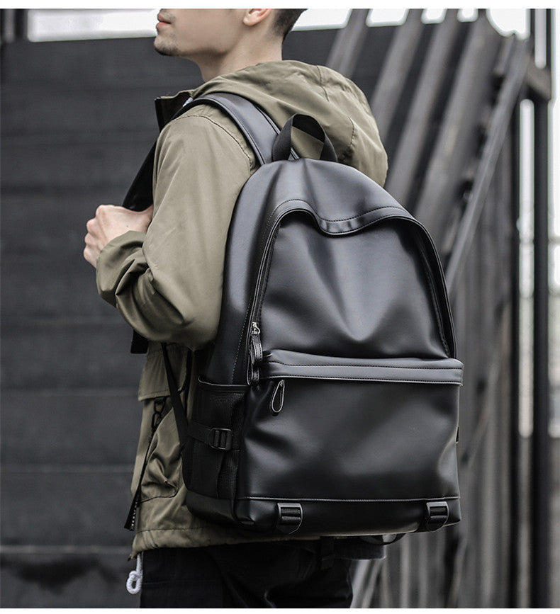 Men&#39;s backpack pvc large capacity usb waterproof backpack