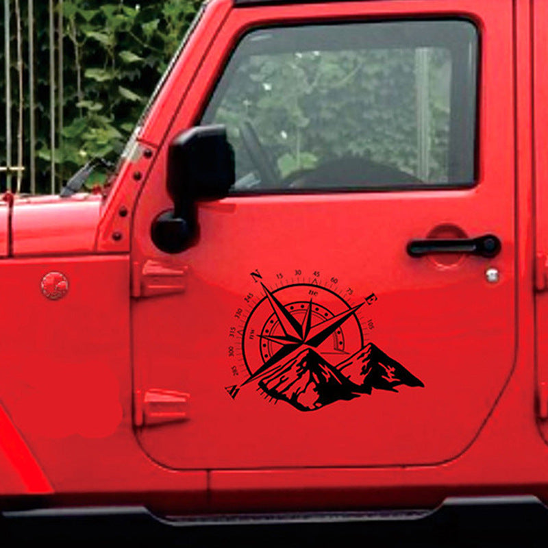 Mountain Compass Navigation Car Reflective Sticker