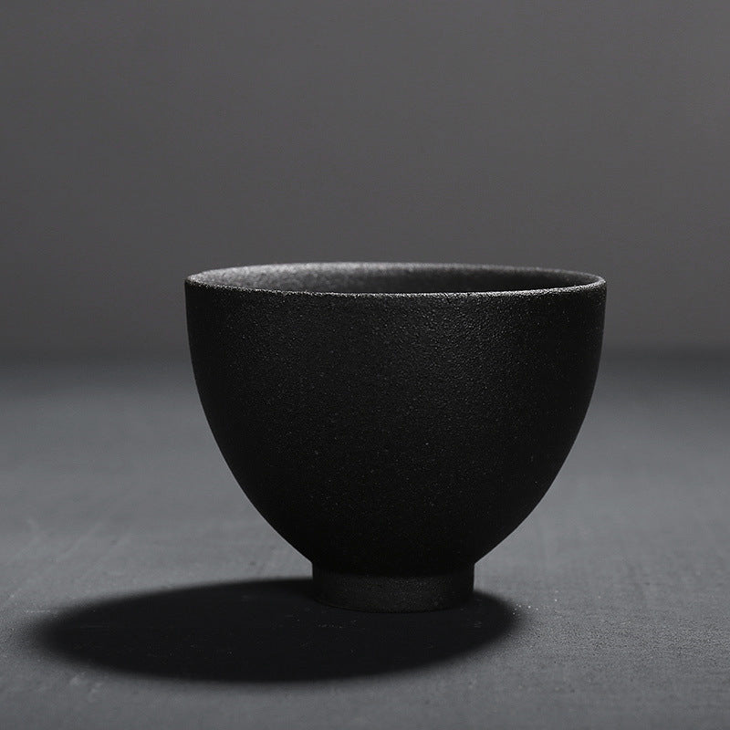Vintage black pottery cup