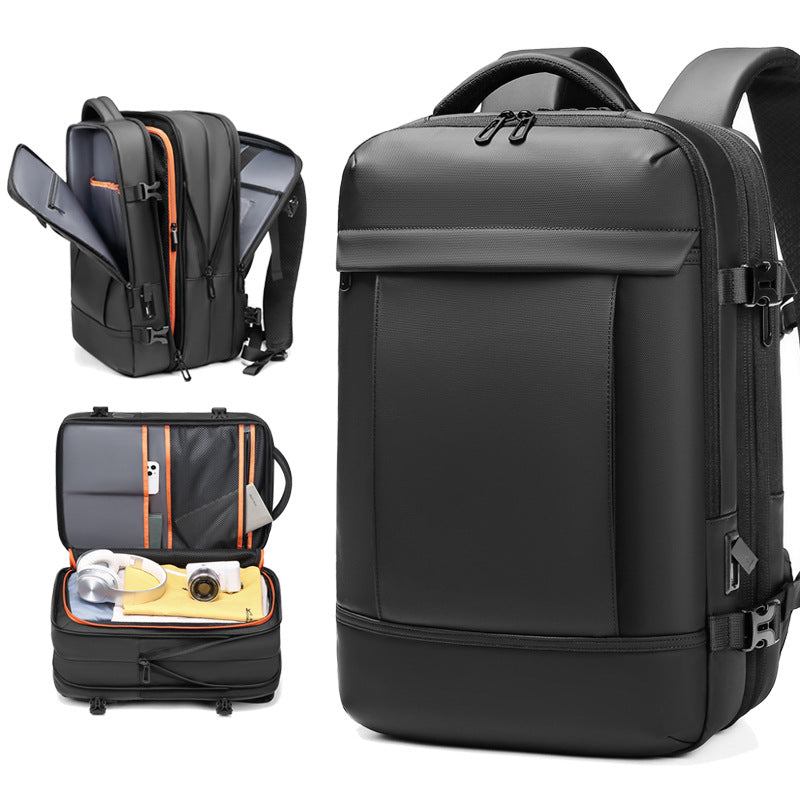 New Men&#39;s Backpack With Large Capacity Waterproof Outdoor Travel Bag That Can Be Expanded