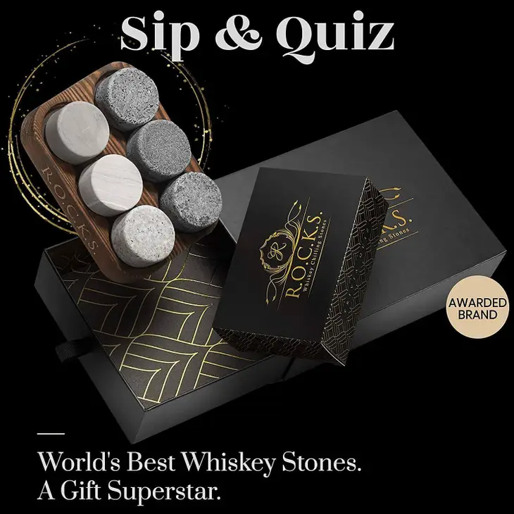 The Rocks X Whiskey Trivia Quiz Gift Set