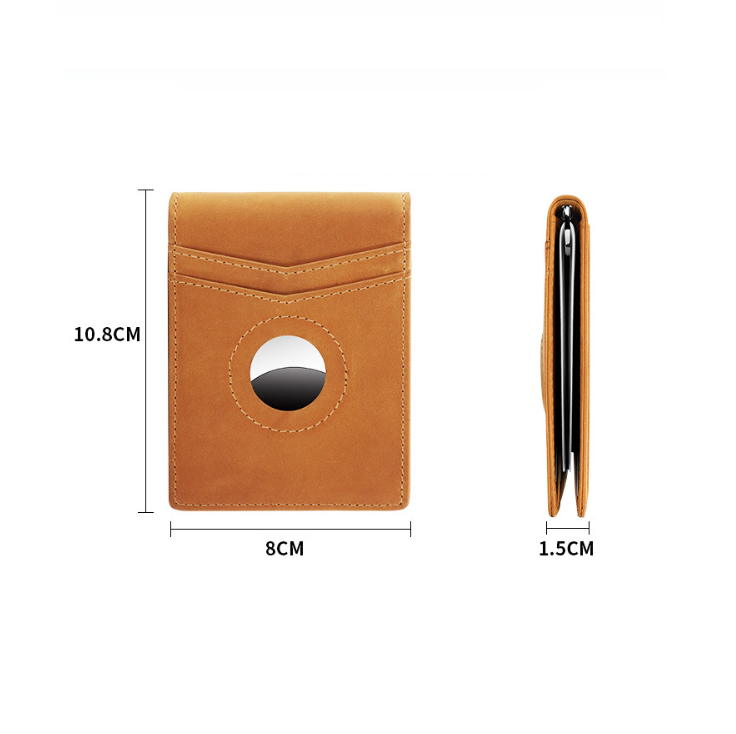 Anti-theft Brush Genuine Leather Men&#39;s Wallet