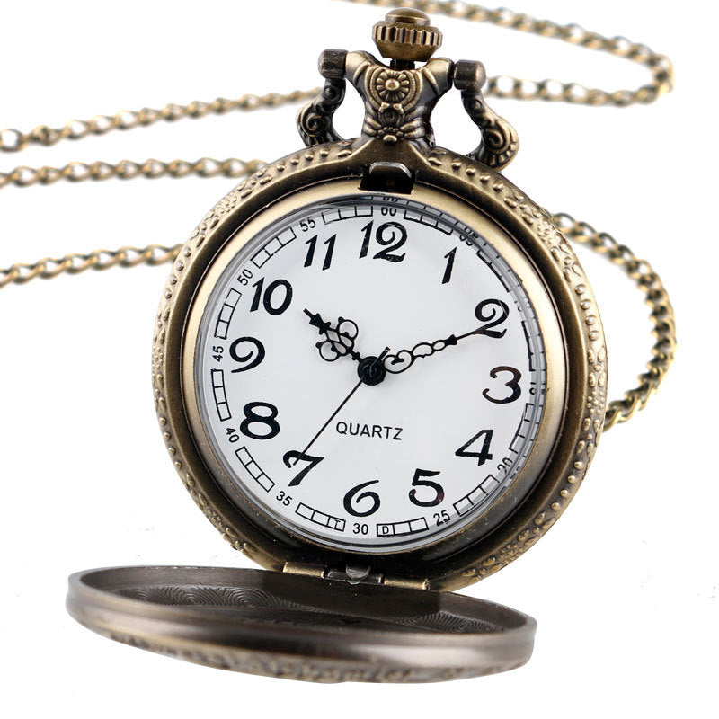 Flip Skeleton Animal Totem Pocket Watch