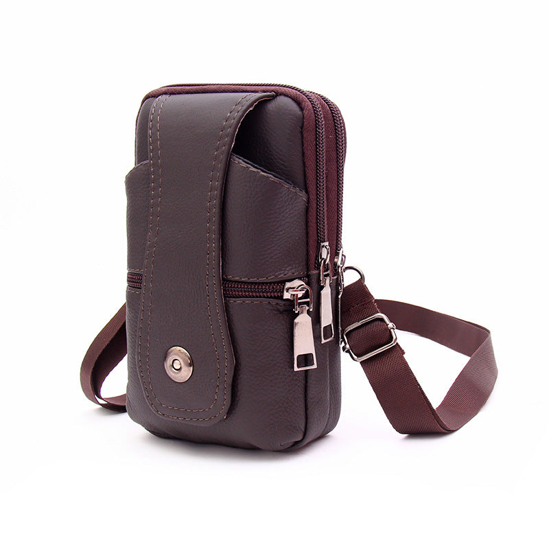 Crossbody One-shoulder Leather Phone Bag